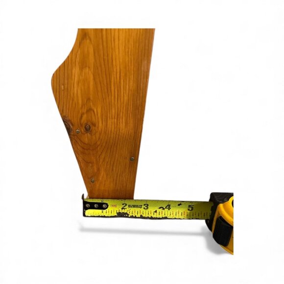 Vintage Wooden Wall-Mounted Mail Organizer With 3 Compartments 22" Tall For Home - Picture 6 of 10